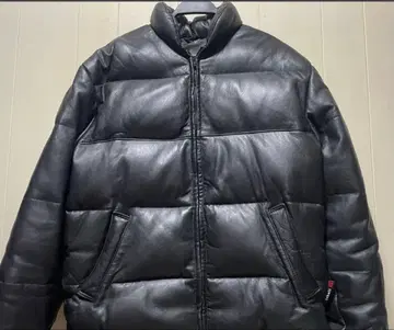 USA Schott 샷 가죽 다운 자켓 38 GOOSE DOWN