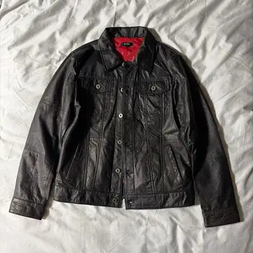 RUBIK Real leather tracker jacket L