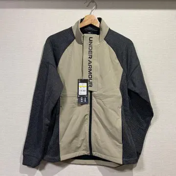 언더 아머 플리스 자켓 베이지 그레이