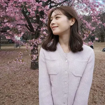 L'AUBE BLANC Basket Knit Cardigan Mauve