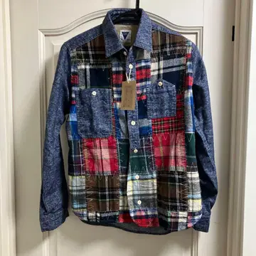 고 슬로우 카라반 패치워크 긴팔 셔츠