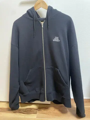 yes good market 지퍼 후드티 후디 블랙 L 사이즈