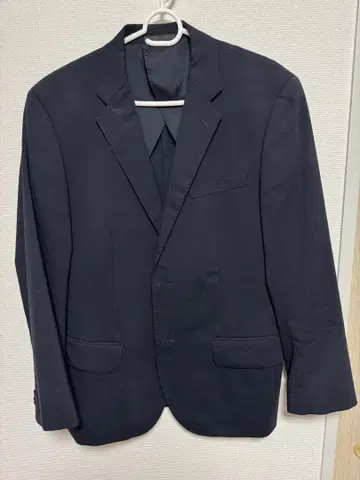 비즈니스 정장 유니클로 네이비 프리미엄 울