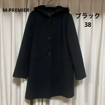 M-PREMIER 더플 코트 블랙 38