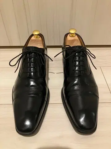 REGAL 블랙 가죽 구두 내피 스트레이트 팁