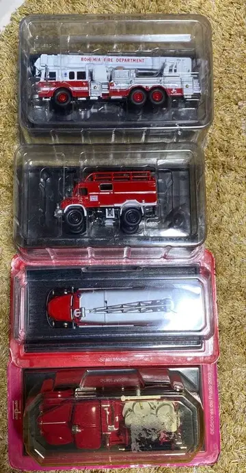 델 프라도 세계의 소방차 컬렉션 4개 세트