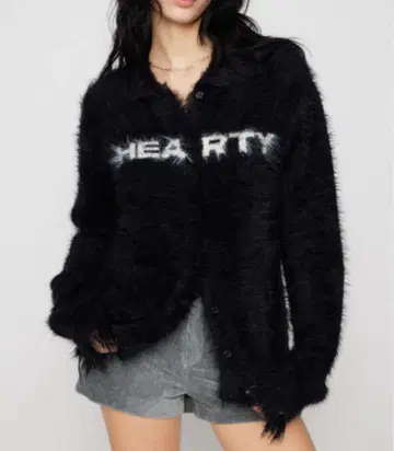 LAGUA GEM CRASH POINT SHAGGY 니트 black