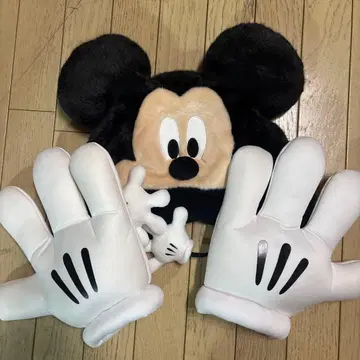 미키마우스 귀도리 모자와 장갑