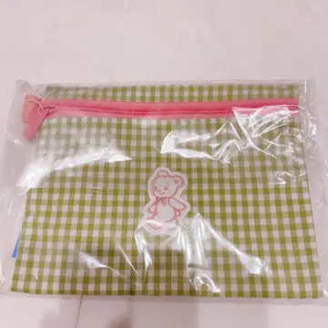 패밀리아 미래 백화점 깅엄 체크 파우치