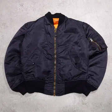 80s 90s ALPHA INDUSTRIES MA-1 USA 세로 스티치