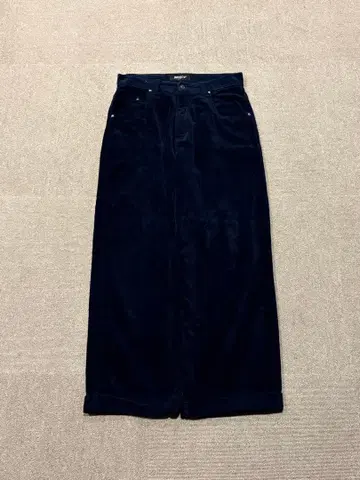 초와이드 90s 배기 코듀로이 팬츠 다크 네이비 w32