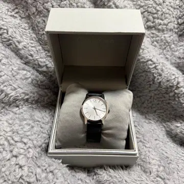 Calvin Klein 아날로그 손목시계 실버/블랙