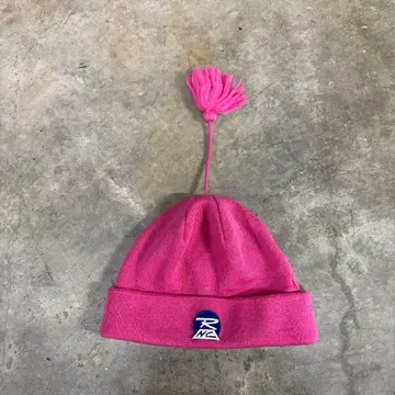 RMC 폼폼 포함 핑크 니트 모자 비니 y2k archive