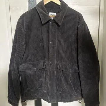 ZARA 다크 그레이 코듀로이 자켓