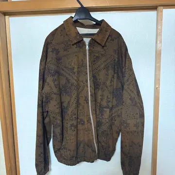 ZARA 브라운 기하학 패턴 자켓 스윙탑