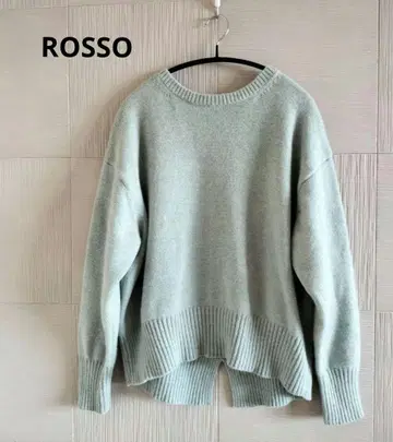 엑스트라 파인 백 슬릿 니트 URBAN RESEARCH ROSSO