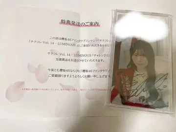 사쿠라자카46 야마시타 시즈키 사쿠콜렉션 A상 친필 사인 사쿠콜렉션 카드