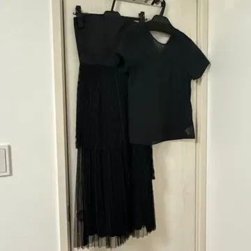 [ 2세트 ] LAGUNAMOON 드레스 시어 탑 세트 경사