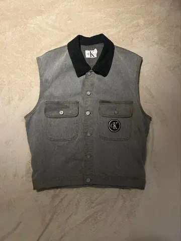 캘빈 클라인 진스 그레이 데님 베스트