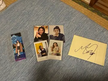 GENIC 카나야 마리안 폴라로이드 친필 사인 스티커 포토카드 세트