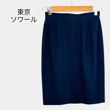 [ 도쿄 소와르 ] 타이트 스커트 9호 포멀 오피스 스커트 수트 네이비