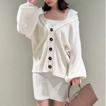 SNIDEL 미니 니트 세트 원피스