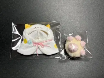 스미코구라시 옷 갈아입는 판초 고양이 형제 손바닥 봉제 인형
