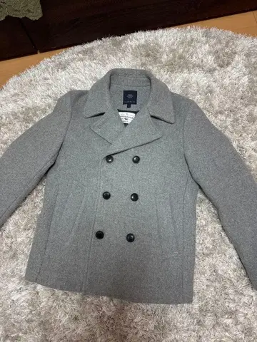 [ 새상품급 ] 메리노울 피코트 M 그레이