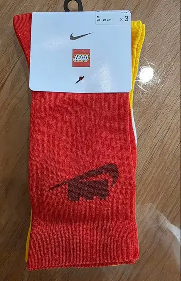 Nike LEGO 콜라보 삭스 3족 세트 M 사이즈 23~25cm