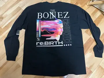 미사용 THE BONEZ re:BIRTH 롱슬리브 T셔츠 XL 사이즈