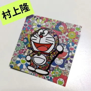 추천! 무라카미 다카시 도라에몽 핀 배지 컬러풀 꽃무늬