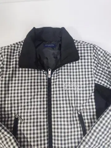 KISS ON THE GREEN 체크 무늬 집업 자켓 L