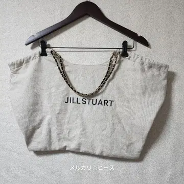 JILLSTUART 체인 토트 봄/여름 로고 백 부채 A4 대용량 출퇴근