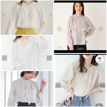 블라우스 5세트 오피스 캐주얼 VIS 내추럴 꾸뛰르
