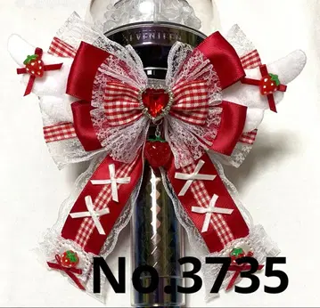 응원봉 리본 펜라 리본 와인 레드 빨간색