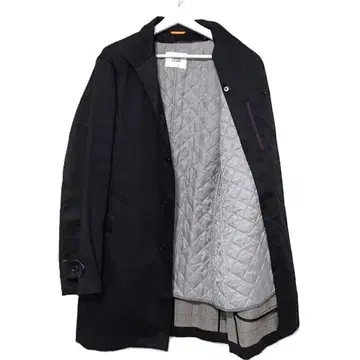 새상품급 TAKEO KIKUCHI 다케오 키쿠치 라이너 코트 블랙