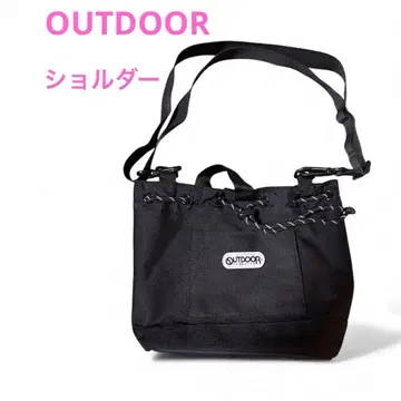 OUTDOOR 블랙 숄더백
