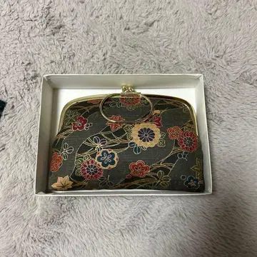 꽃무늬 가마구치 일본 의류용 백