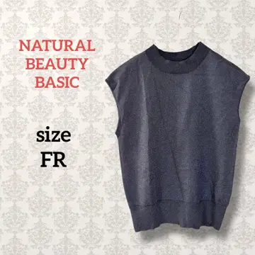 내추럴 뷰티 베이직 [ FR ] 글로시 백 펄 니트 2way