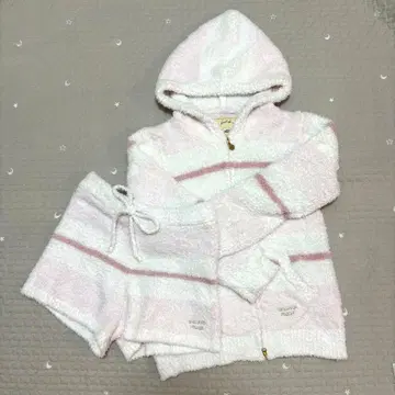 젤라피케 젤라또피케 후드 부착 복슬복슬 파자마 상하의 세트