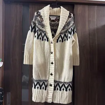 CIAOPANIC TYPY 노르딕 무늬 롱 가디건