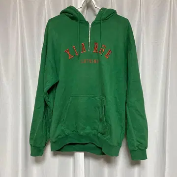 XLARGE 그린 집업 후드티 M