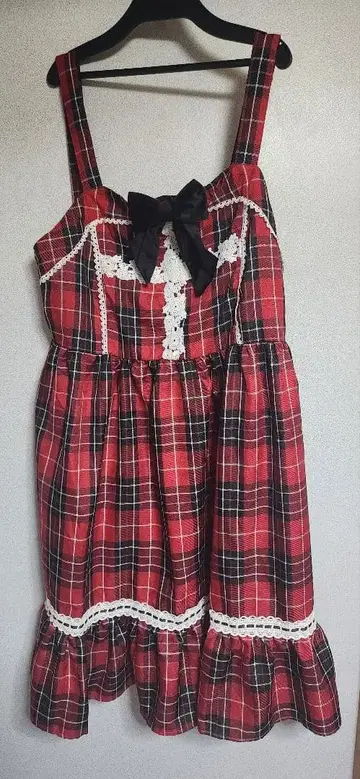 시마무라 아이노 에리 샤로수 오버롤 스커트 빨간색 체크