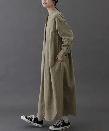 FORK&SPOON 턱 디자인 원피스 beige