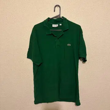 LACOSTE 그린 피케 셔츠 US XXL