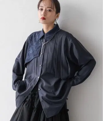 HARE 아지메 플리츠 셔츠