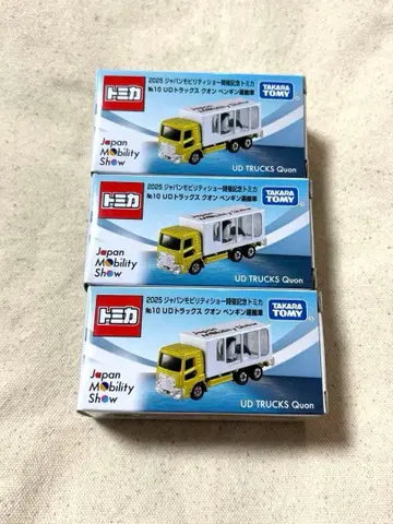 재팬 모빌리티 쇼 2025 토미카 UD 트럭 퀀 펭귄 3대