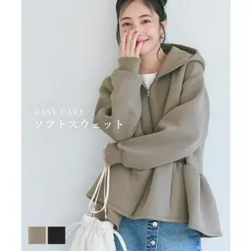 미사용 새상품 coca 소프트 맨투맨 사이드 플레어 후드티