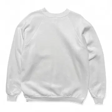 구제 의류 USA 90S 빈티지 무지 맨투맨 트레이닝복 화이트