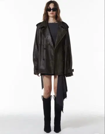 josemoon 가죽 자켓 트렌치코트 완판템